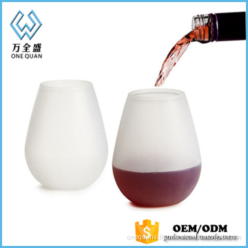 New flexible silicone wine drinking cup for party